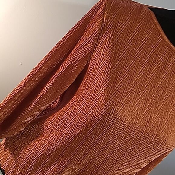 gold shimmer retro stretch top - Picture 8 of 9